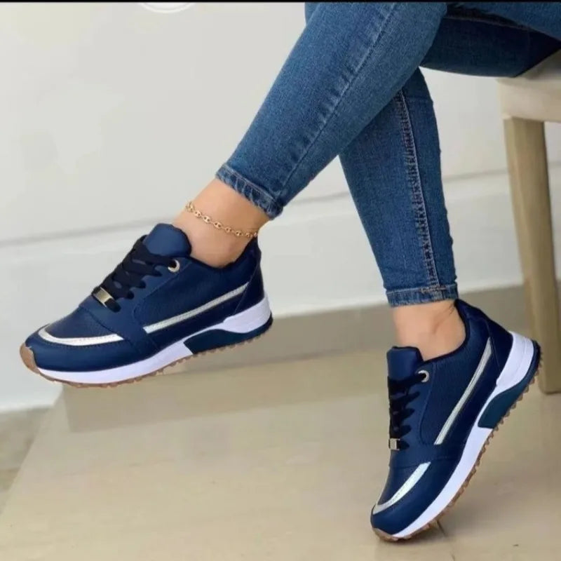 Marie – Dam sneakers i PU-konstläder med bekväm sula