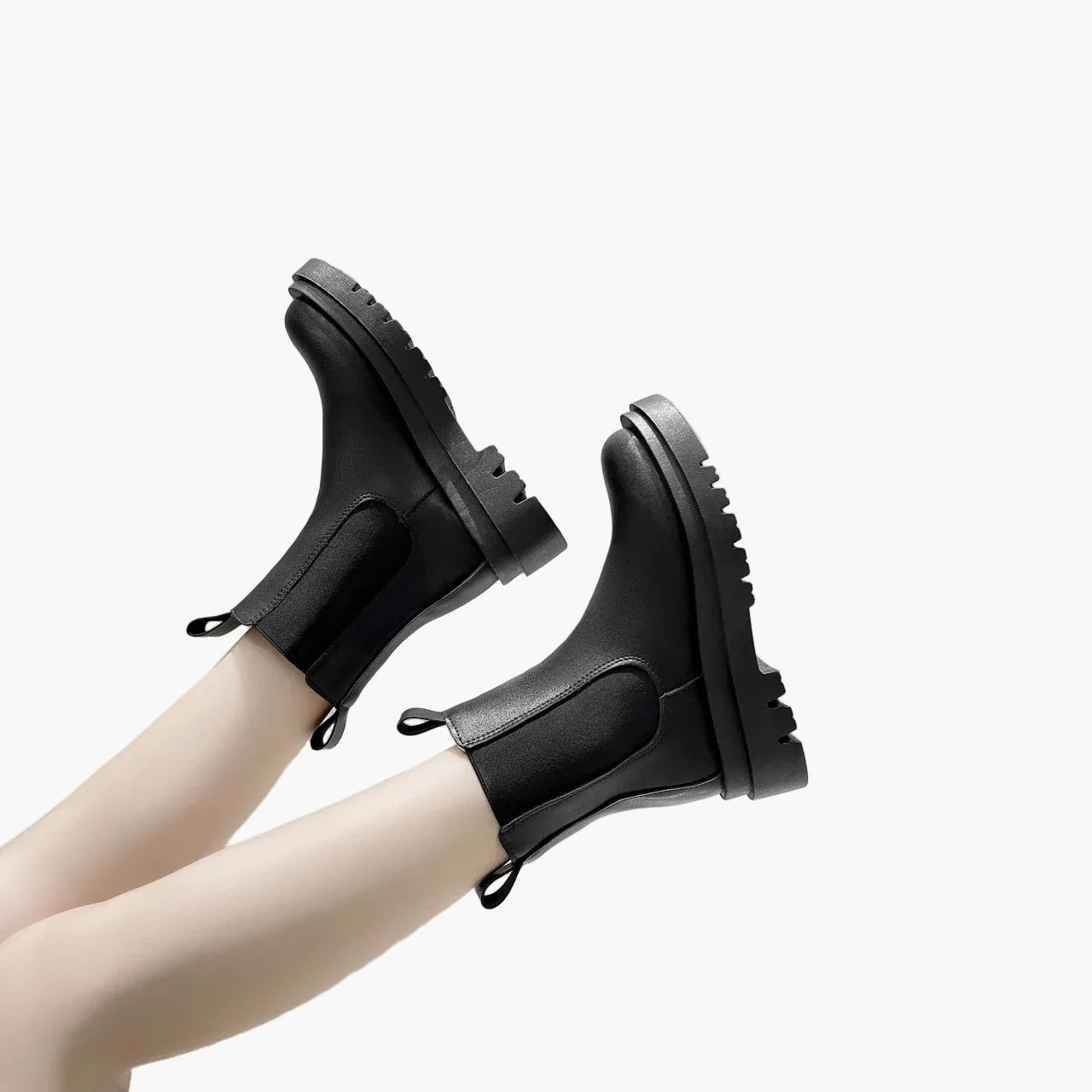 Dam Chelsea Boots med Chunky Sula – Trendiga Vardagsstövlar för Höst och Vinter