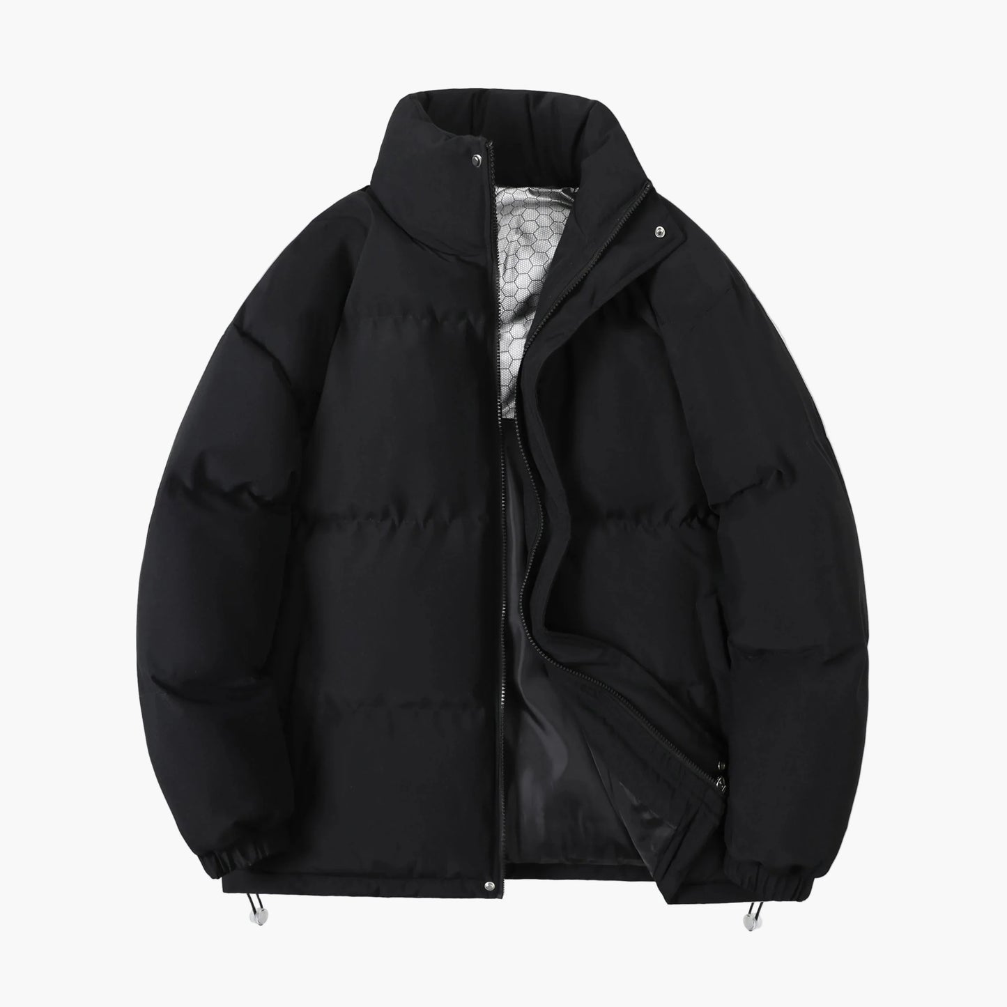 Herr Vinterjacka Vadderad Pufferjacka Varm Outdoor Stil