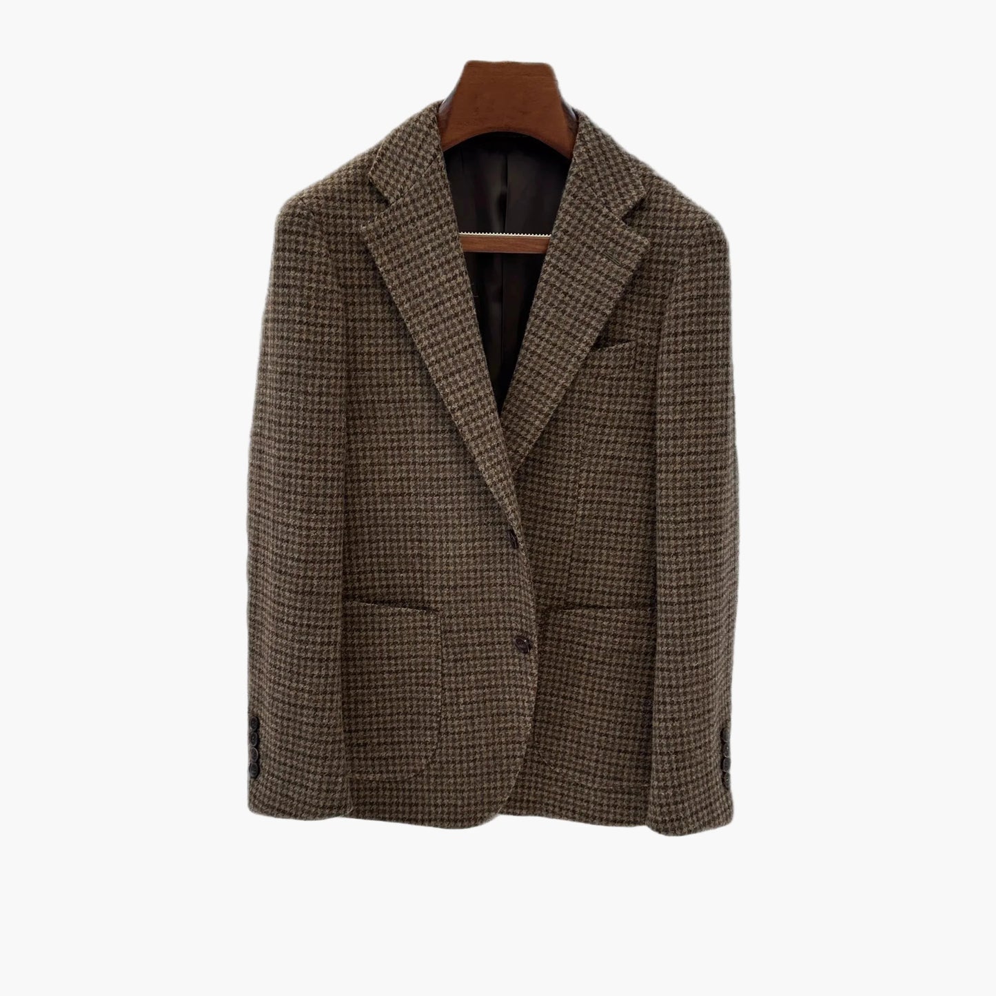 Herrkavaj – Klassisk Rutigt Mönster, Elegant Stil för Arbete och Fritid