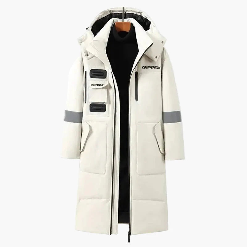 Herr Vinterparkas Lång Jacka Urban Outdoor Vindtät