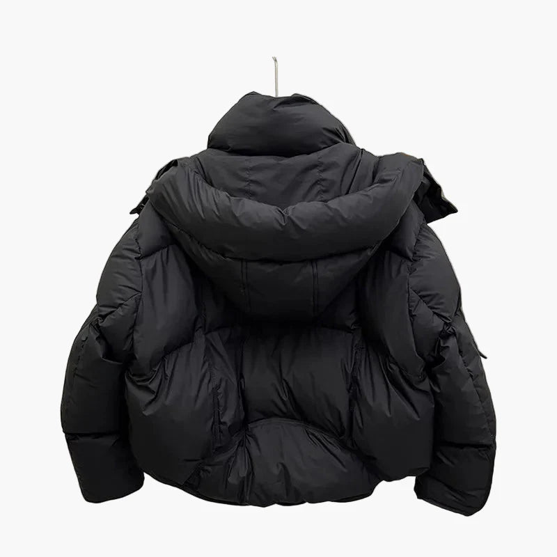Dam Vinterjacka Kort Pufferjacka Vardag Streetwear