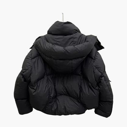 Dam Vinterjacka Kort Pufferjacka Vardag Streetwear
