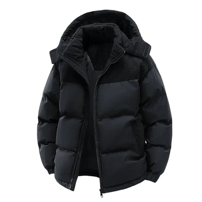 Herr Vinterjacka Puffer Stil Varm och Trendig Utomhusjacka