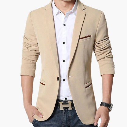 Herr Elegant Slim Fit Kavaj för Affär och Fest