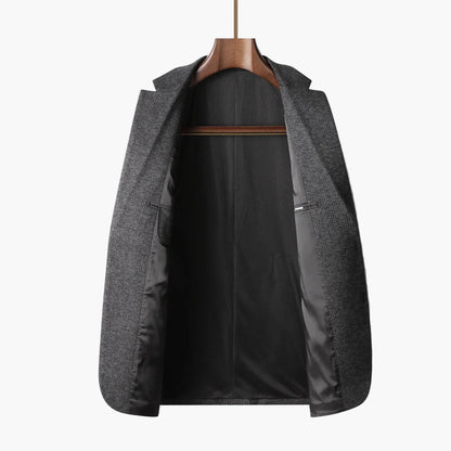 Herr Klassisk Blazer – Elegant Kavaj för Arbete och Fest