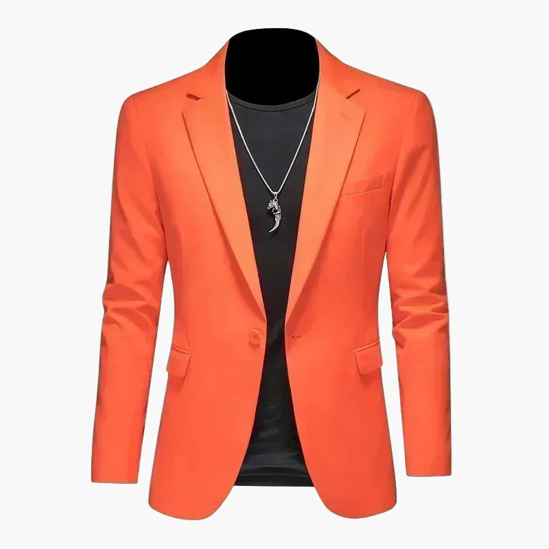 Herr Elegant Slim Fit Kavaj för Fest och Vardag – Modern Blazer