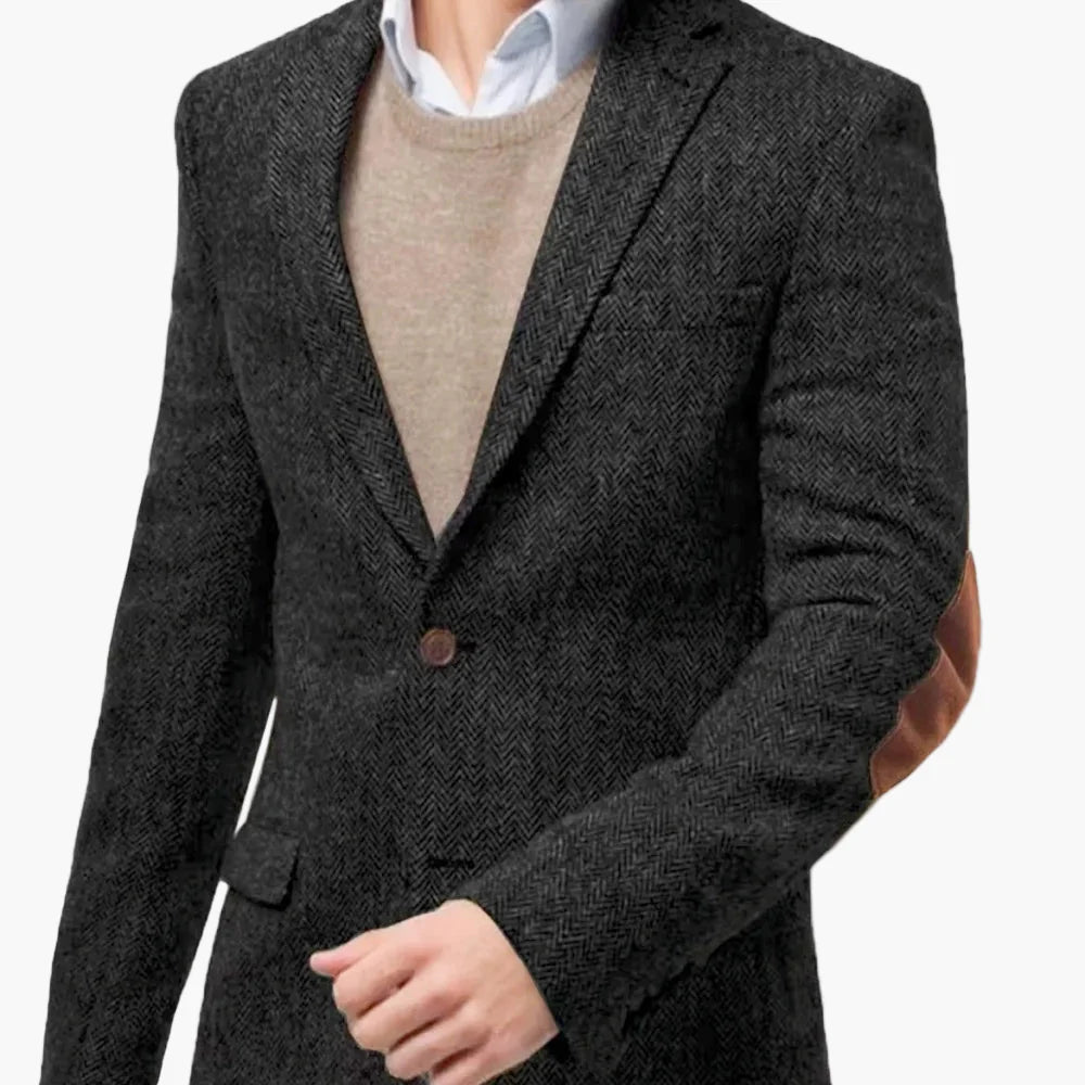 Herr Elegant Kavaj för Affärer och Formella Tillfällen – Klassisk Stil