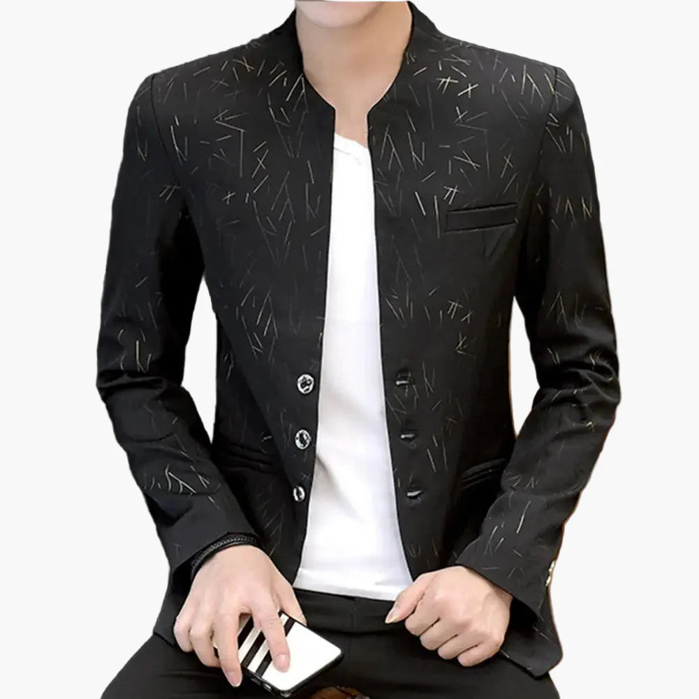 Herr Blazer Modern Stil Slim Fit – Perfekt för Fest och Kontor