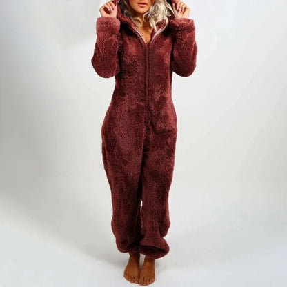 Charlotte – Mysig och Elegant Dam Hooded Onesie Pyjamas
