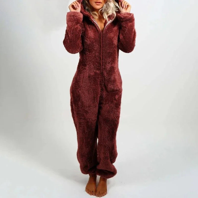 Brenda – Mysig och Elegant Huvtröja Onesie Pyjamas för Kvinnor