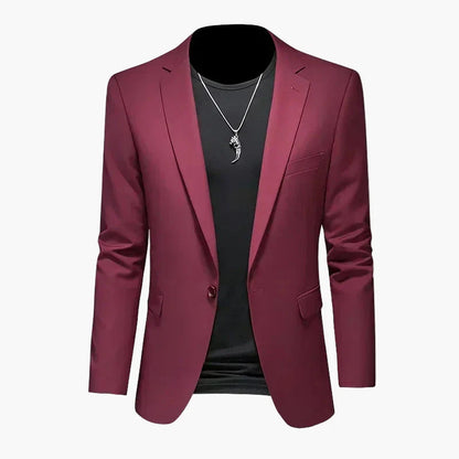Herr Elegant Slim Fit Kavaj för Fest och Vardag – Modern Blazer