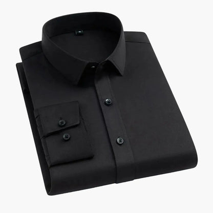 Herrskjorta Business Stretch Slim Fit – Elegant och Funktionell för Kontor och Fest