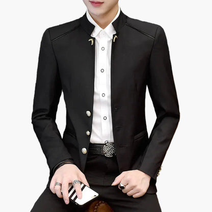 Herr Elegant Slim Fit Kavaj – Modern Fest- och Vardagsstil