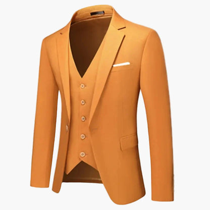Herr Klassisk Kavaj Enkelknäppt Elegant Stil för Fester och Arbete