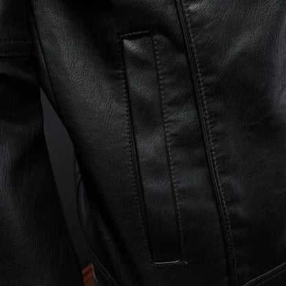 Herrjacka – Klassisk Moto-Stil för Modern och Självsäker Look
