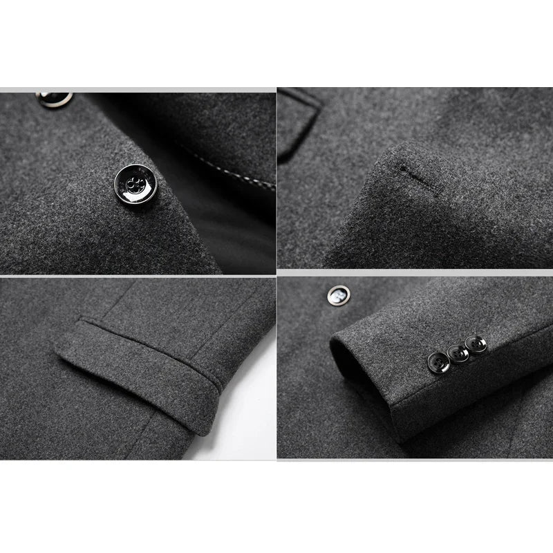 Herr Blazer Kavaj – Klassisk Affärs- och Feststil för Män