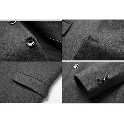 Herr Blazer Kavaj – Klassisk Affärs- och Feststil för Män