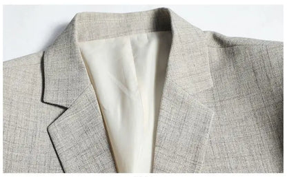 Herr Elegant Kavaj Blazer för Kontor och Fest – Modern Passform