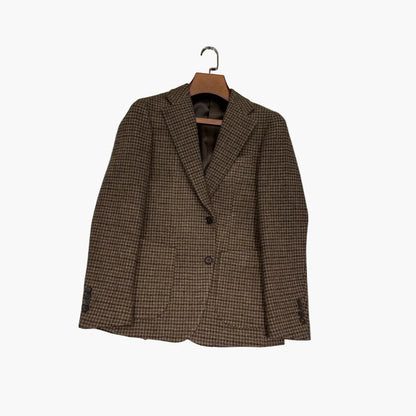 Herrkavaj – Klassisk Rutigt Mönster, Elegant Stil för Arbete och Fritid