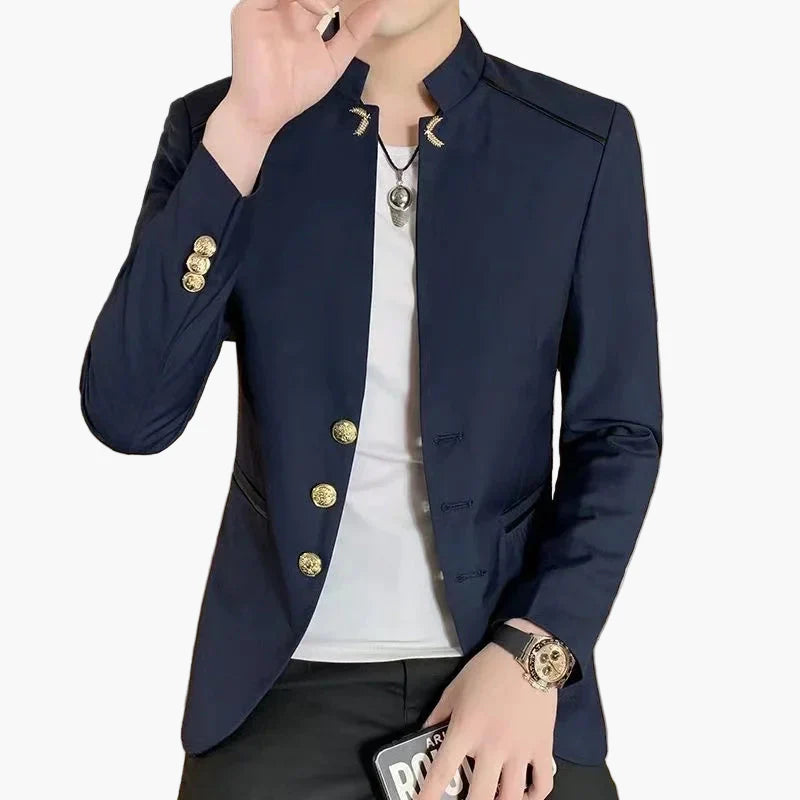 Herr Elegant Slim Fit Kavaj – Modern Fest- och Vardagsstil