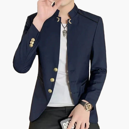 Herr Elegant Slim Fit Kavaj – Modern Fest- och Vardagsstil
