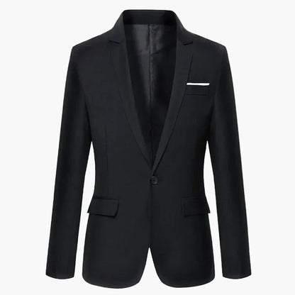 Herr Klassisk Kavaj Enkelknäppt Elegant Stil för Fester och Arbete