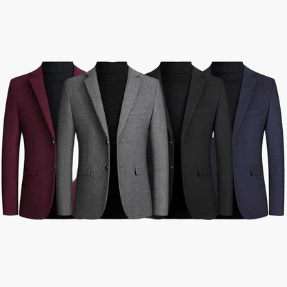 Herr Blazer Kavaj – Klassisk Affärs- och Feststil för Män