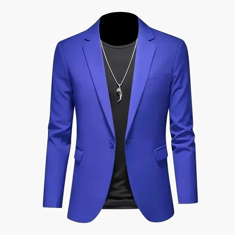 Herr Elegant Slim Fit Kavaj för Fest och Vardag – Modern Blazer