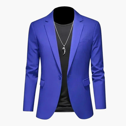 Herr Elegant Slim Fit Kavaj för Fest och Vardag – Modern Blazer