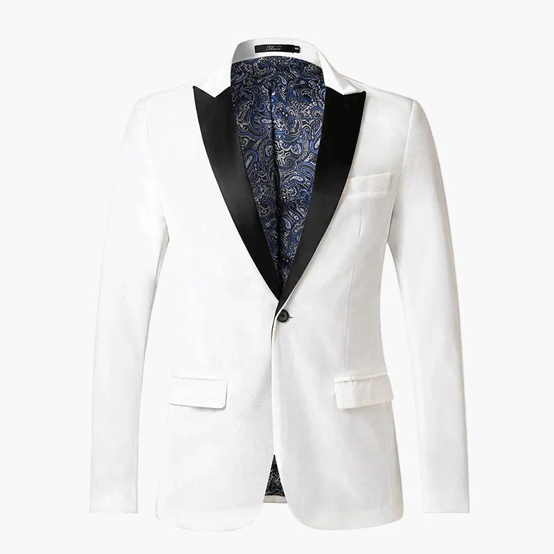 Herr Elegant Festkavaj Smokingjacka Slim Fit för Bröllop och Fester