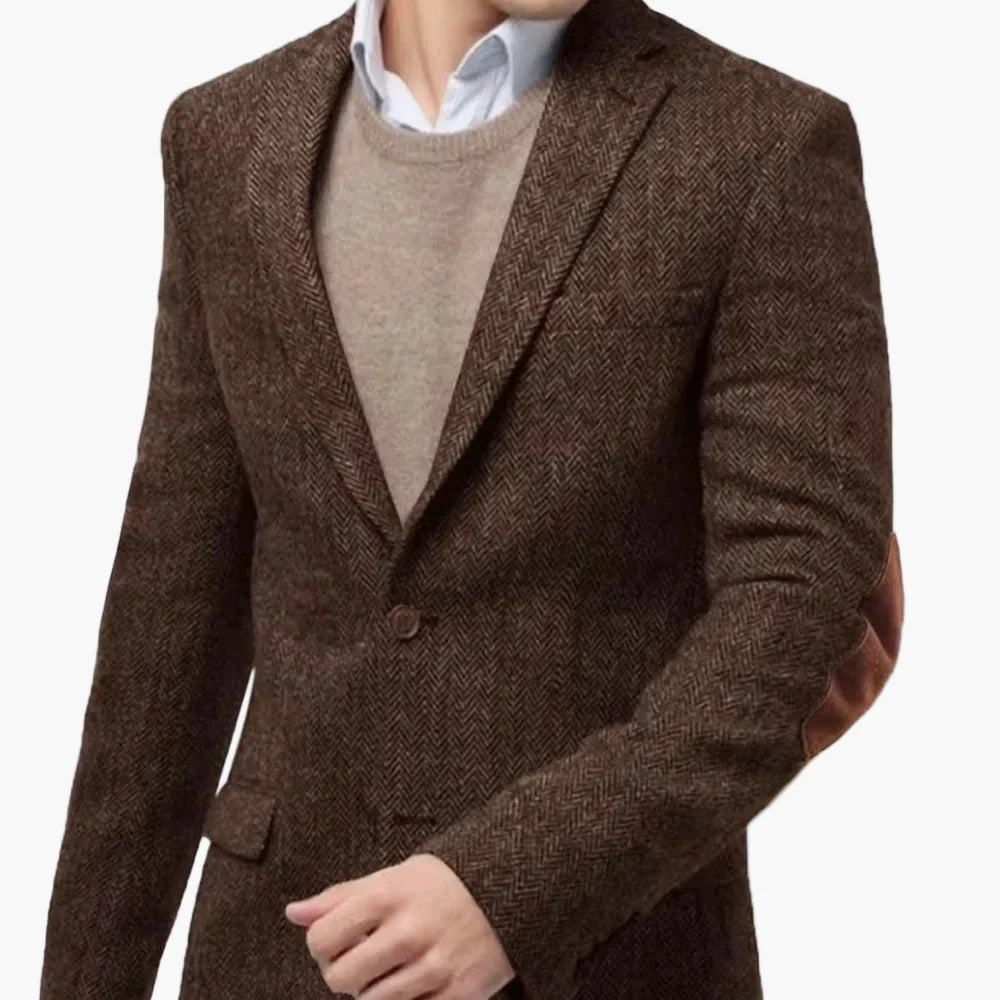 Herr Elegant Kavaj för Affärer och Formella Tillfällen – Klassisk Stil