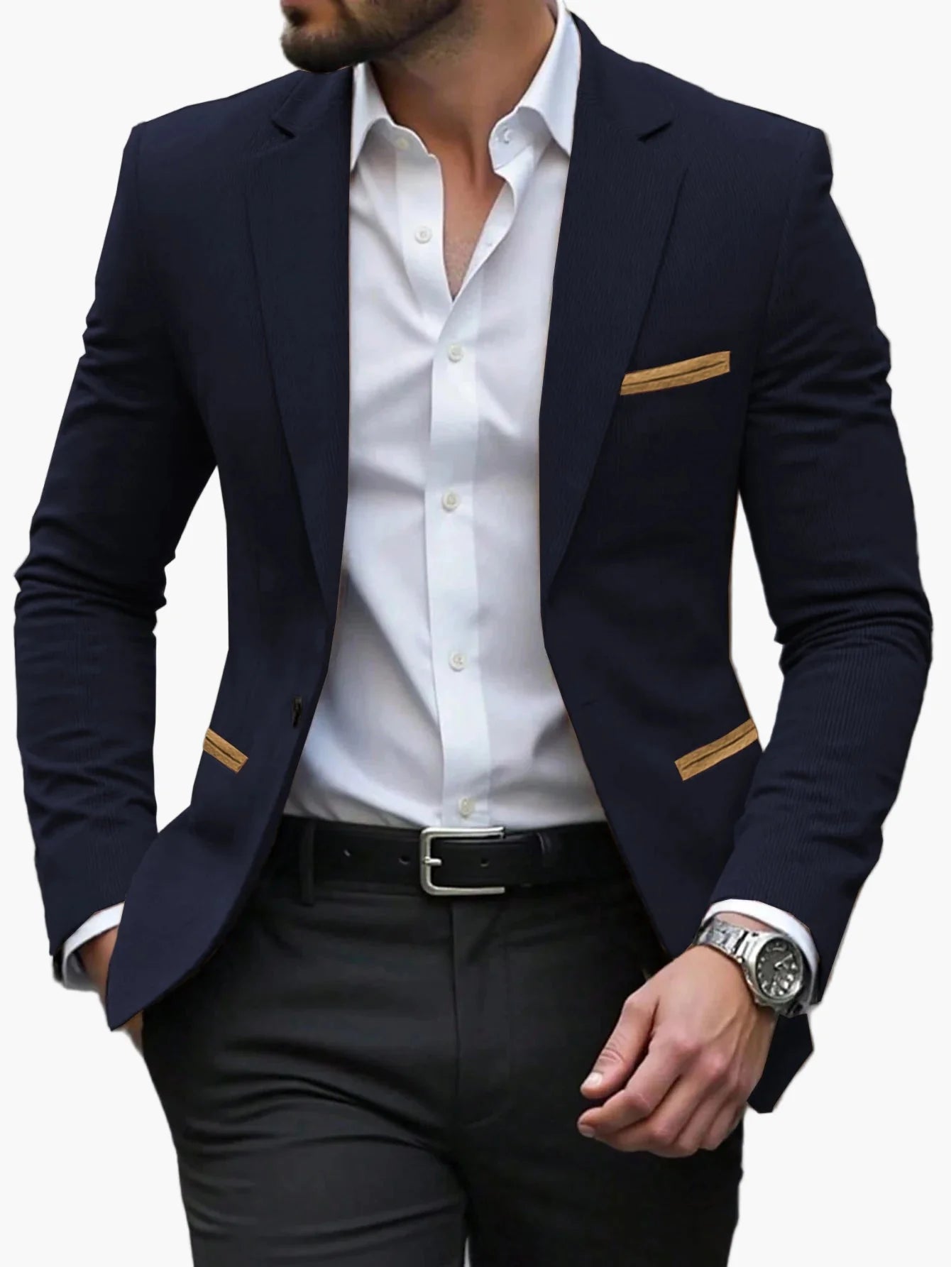 Herr kavaj – elegant modern business- och feststil