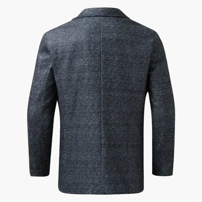 Herr Elegant Kavaj – Modern Rutigt Mönster för Affärs- och Finsammankomster