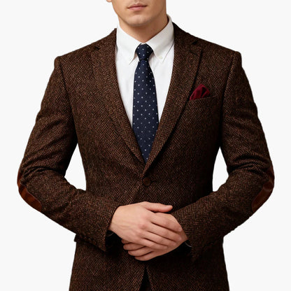 Herr Elegant Kavaj för Affärer och Formella Tillfällen – Klassisk Stil
