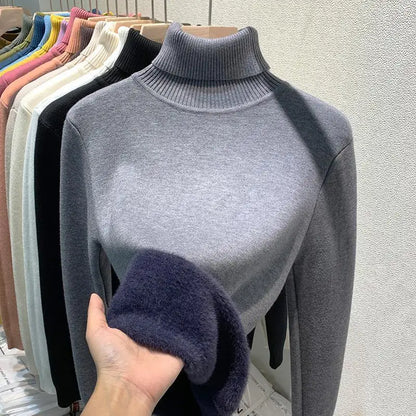 Dam Tunn Polotröja Vinter – Elegant Vardagsstil & Värmande Design