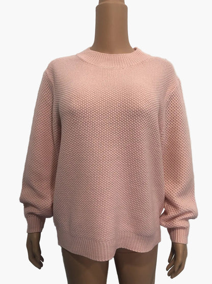 Damtröja med avslappnad stickning och trendig oversized look – perfekt för vardag och höstmode