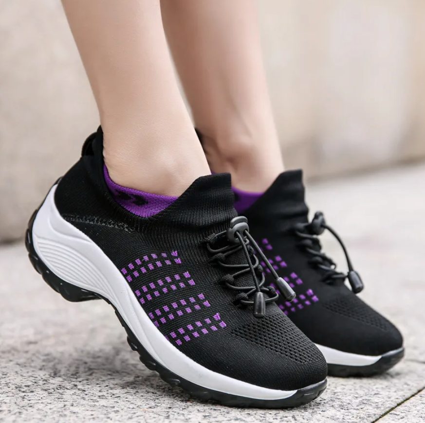 Dam Sneakers för Damer – Bekväma och Ortoptiskt Stöd för Vardagsbruk och Träning