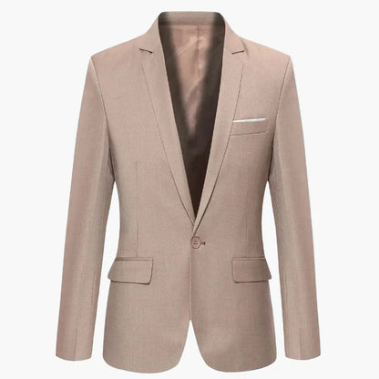 Herr Klassisk Kavaj Enkelknäppt Elegant Stil för Fester och Arbete