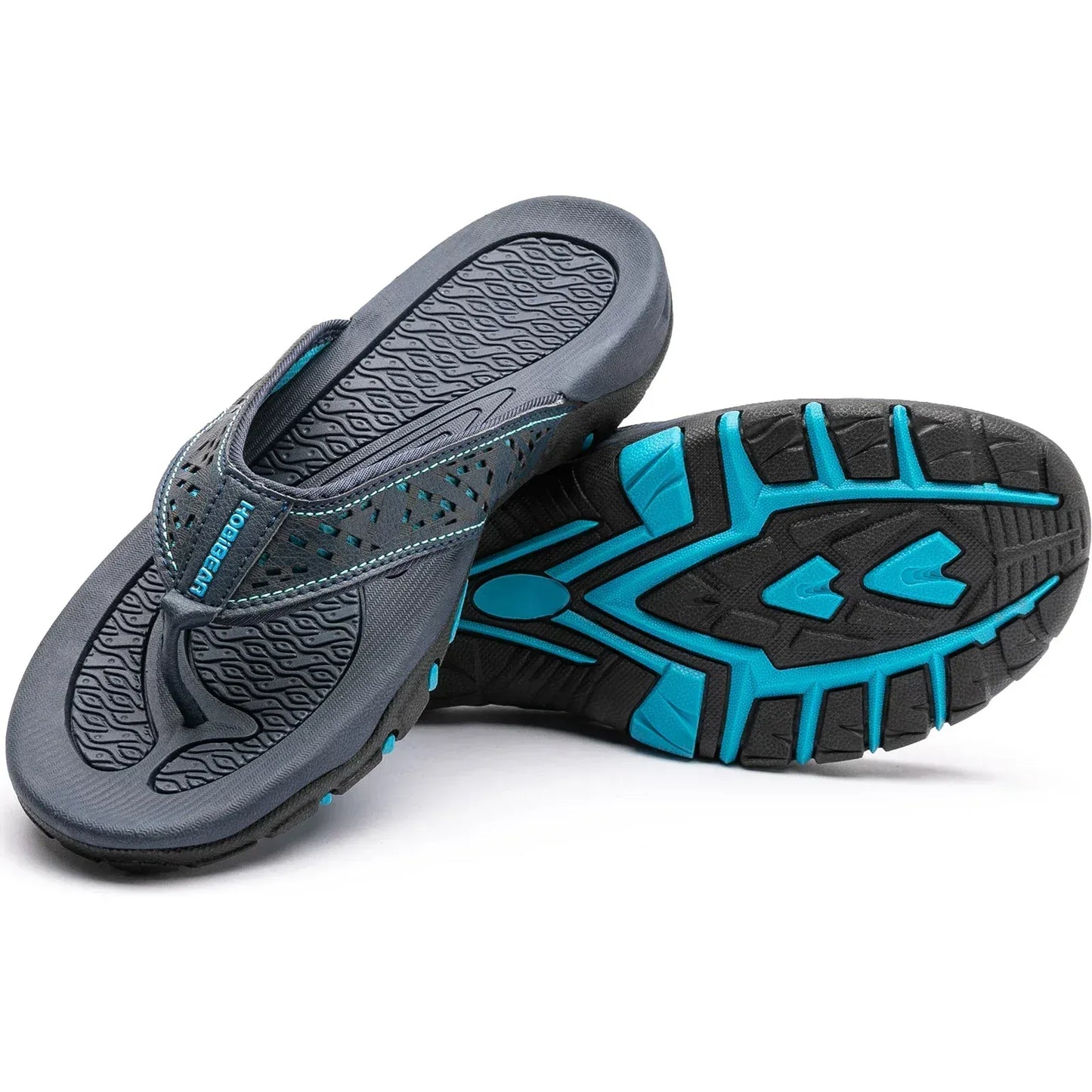 Herrsandal Flip-Flop Sport med Stötdämpning och Fotvalvsstöd – Perfekt för Strand, Promenader och Vardag