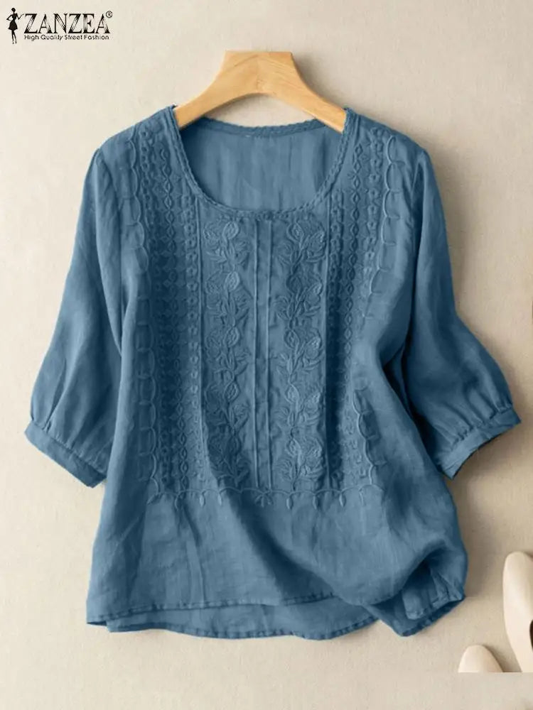 Jannicke-Somrig Elegant Blus för Kvinnor