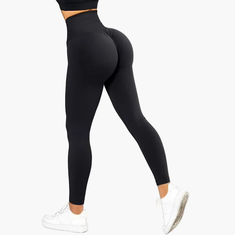 Dam Seamless Träningsleggings Hög Midja Lyftande Effekt Fitness
