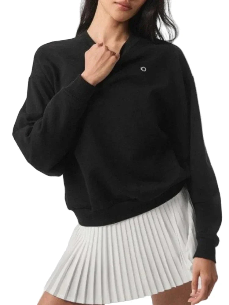 Dam Oversized Sweatshirt Trendig Vardagsstil och Träning