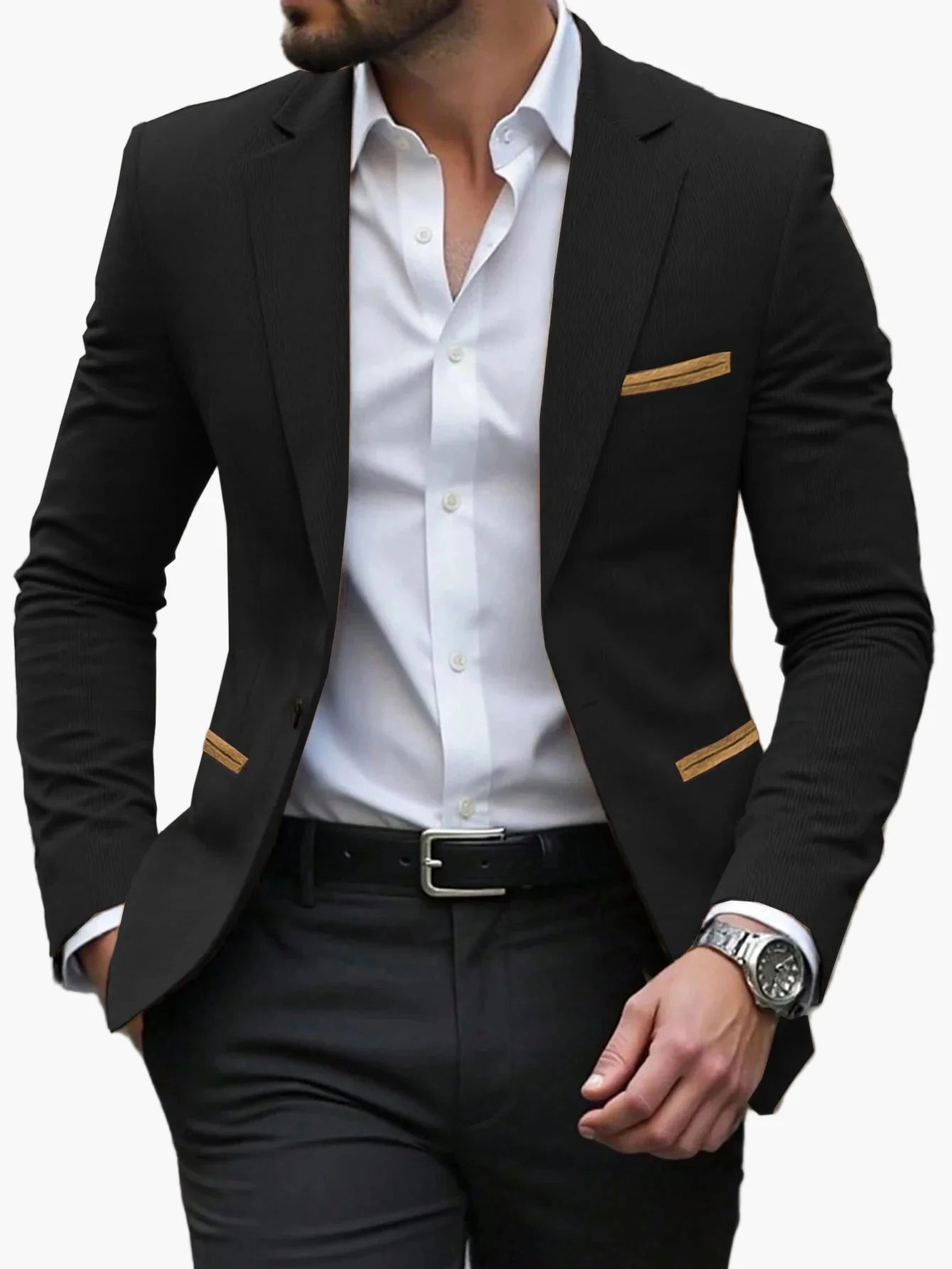 Herr kavaj – elegant modern business- och feststil
