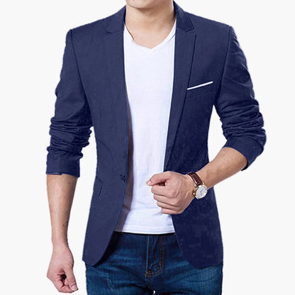 Herr Slim Fit Kavaj – Modern Stil för Fest, Kontor och Vardag