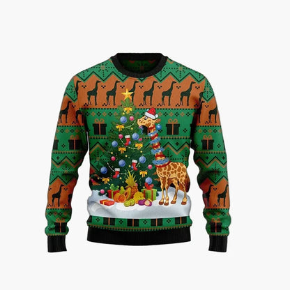 Herr Jultröja Ugly Christmas Sweater Christmas Bros med Tomten och Jesus – Rolig Festtröja