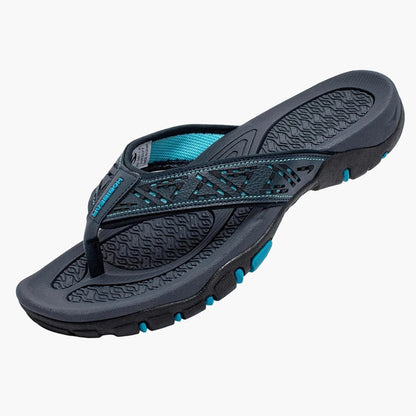 Herrsandal Flip-Flop Sport med Stötdämpning och Fotvalvsstöd – Perfekt för Strand, Promenader och Vardag