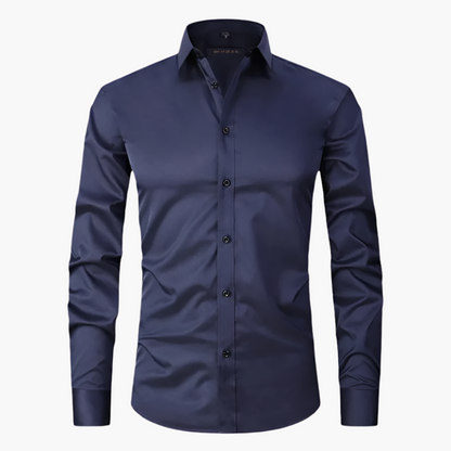 Herrskjorta Slim Fit Stretch – Klassisk och Elegant för Affärs- och Casualbruk