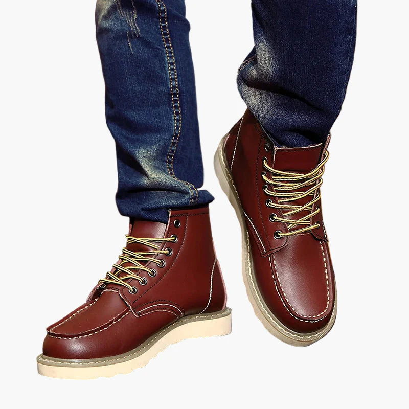 Herr Retro Vinterkängor – Klassiska Boots för Vardag och Outdoor