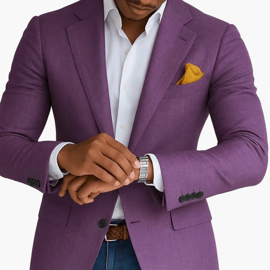 Herrkavaj – Skräddarsydd Slim Fit Blazer för Affärs- och Feststil